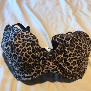 34F push up bra in animal print